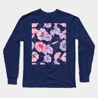 Beautiful Botanical Bindweed Long Sleeve T-Shirt